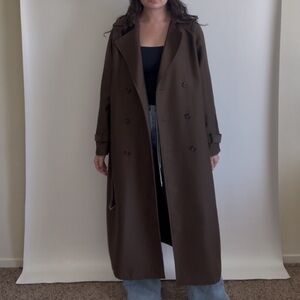SOLD Meloday Chocolate Brown trench coat